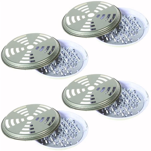 Mosquito Coil Holder, DaKuan 4 Packs Tin Mosquito Repellent Sandalwood Incense Coil Burner