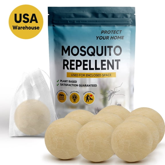 Mosquito Control Fly Trap 8 Pack, Easy-to-Use Repellent Scented Balls with Trap-Free Mosquito Defense