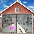 thumbnail image 1 of Mosquito Door Screen 41x98 in Heavy Duty Mesh Curtain Instant Screen Door Fits Door Up To Black, Customizable, 1 of 7