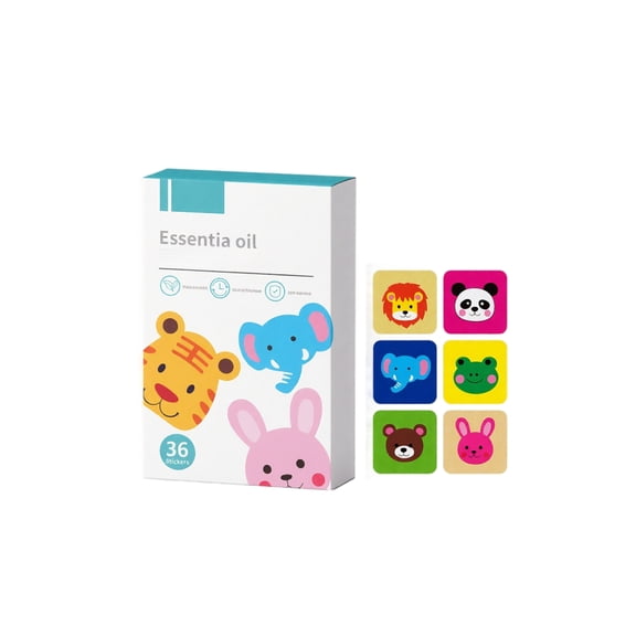 Mosquito Essential Oil Bug Cute Cartoon Animal Mosquito for Adults Mosquito for Student Bug for All Outdoor Indoor Use 36 Count Pack