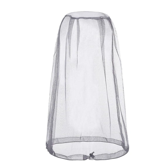 Mosquito Head Net, Bug Net for Head, 17X20 in, Mosquito Netting, Mosquito Net Hat, insect Repellent, Mosquito Repellent, Mosquito Repellent Outdoor, Head Covering, Gray,