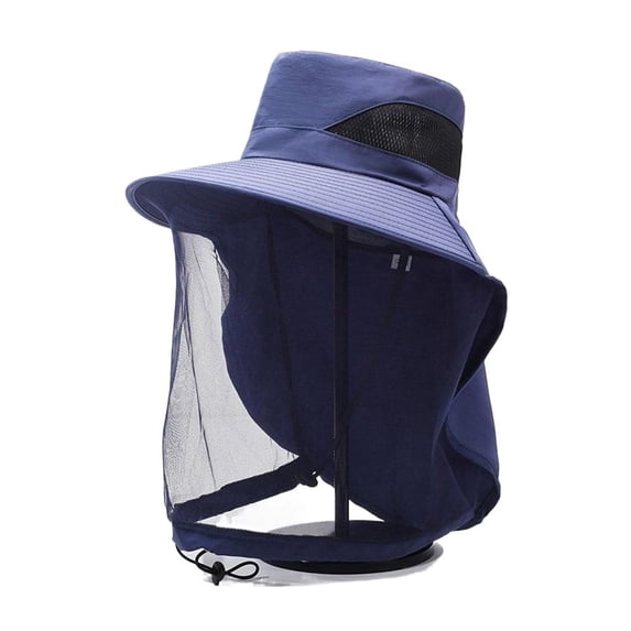 Mosquito Head Net Hat Wide Brim Insect Protection Hat Breathable Sun Hat for Fishing Gardening Hiking Camping