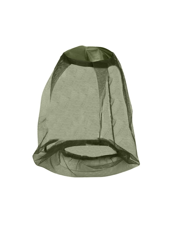 Mosquito Head Net Hat for Outdoor Fishing and Camping with Breathable Mesh for Bug Protection and Insect Prevention Army Green