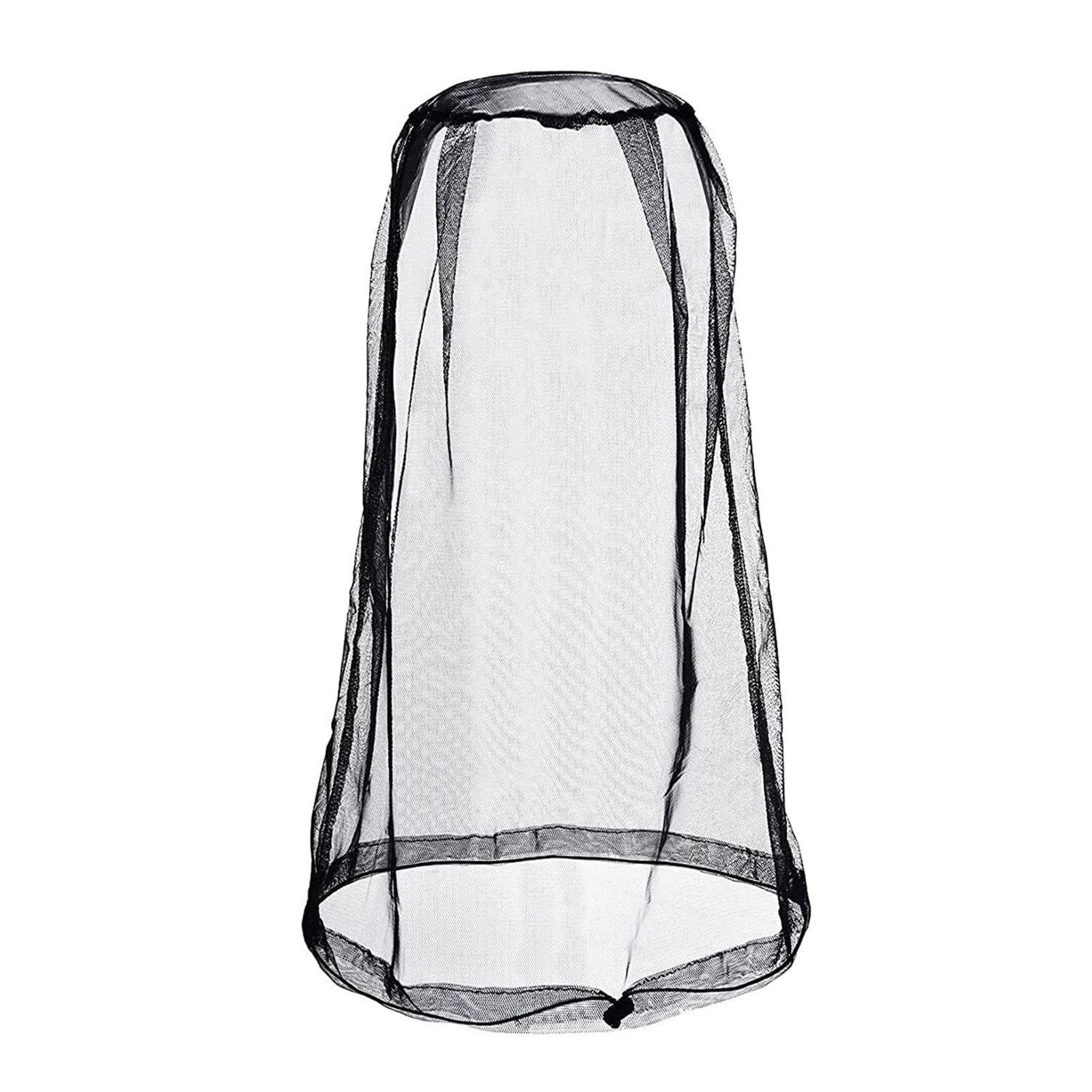 Mosquito Head Net Mesh For Outdoors, Ideal For Hiking, Fishing, Traveling & Walking – Extra Fine Soft Non-Scratchy Lightweight Mesh For Comfort, Adjustable Drawstring & Packable
