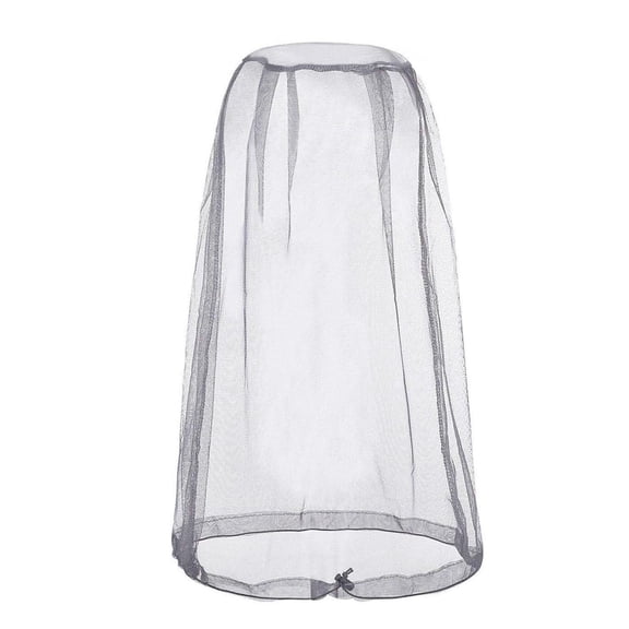 Mosquito Head Net Mesh For Outdoors, Netting Head Protection Against Flying Insects Midges Gnats No See Ums, Hiking Fishing Camping Men Women S Xl Size 44*50Cm Elastic Band