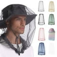 thumbnail image 1 of Mosquito Head Net Mesh for Outdoors,Net for Head Hiking,Hats with Netting for Men Women,Black Fly Head Net Midge No See Um Gnat for Adults Multicolor, 1 of 7