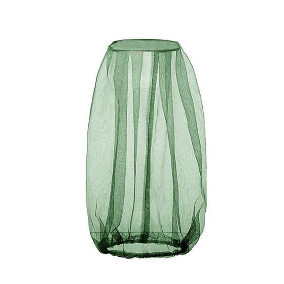 Mosquito Head Net for Outdoors, Mesh Bug Net for Head Hiking Fishing Camping, Hat with Netting for Kids, Army Green, One Size (9.8x18 inches)