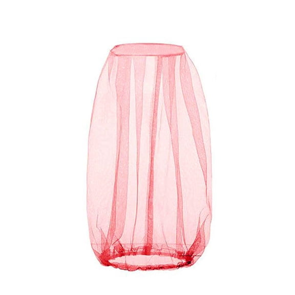 Mosquito Head Net for Outdoors, Mesh Bug Net for Head Hiking Fishing Camping, Hat with Netting for Kids, Pink, One Size (9.8x18 inches)