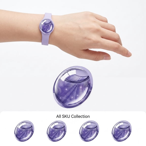 Mosquito Insect & Bug Protection Wristband - Mosquito Stickers & Bug Spray Alternative - Summer Essentials, Beach Accessories, Hiking & Camping Essentials