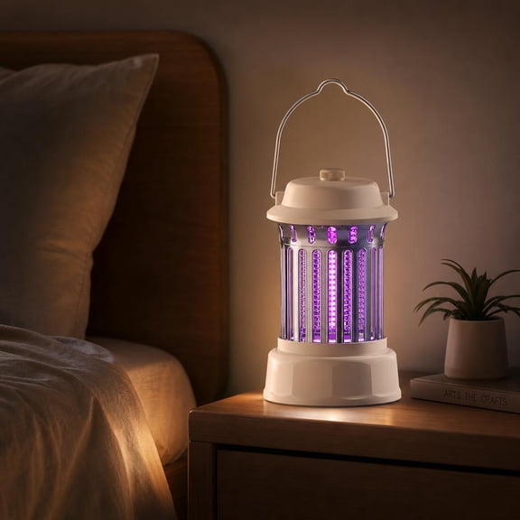 Mosquito Killer Lamp 5W, 1200mAh Rechargeable Bug Zapper, Dual Mode Night Light for Indoor Outdoor Use