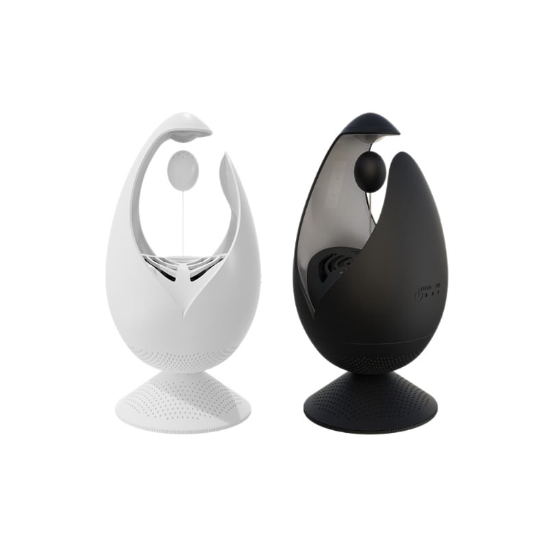 Mosquito Killer Lamp - Environmentally Friendly Household Dining Room Triple Anti-Escape Inhaled Mosquito Killer Lamp Mosquito Catching Lamp Black+White