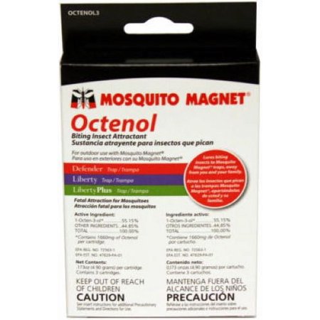 Mosquito Magnet OCTENOL3 3-Pack Octenol 21 Day Mosquito Attractant Cartridge - Quantity of 6