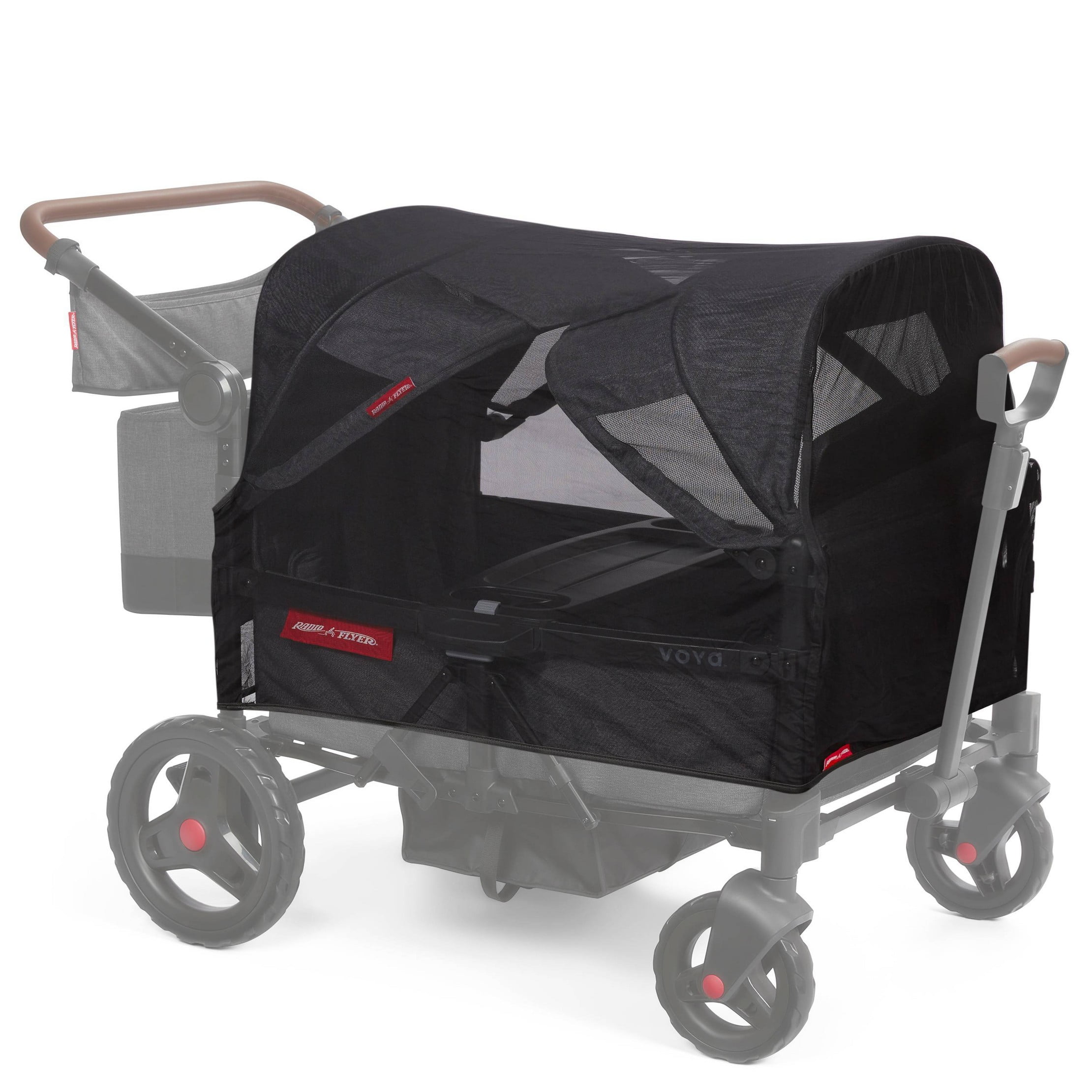 Mosquito Mesh with Bag for Voya Quad Stroller Wagon - Black