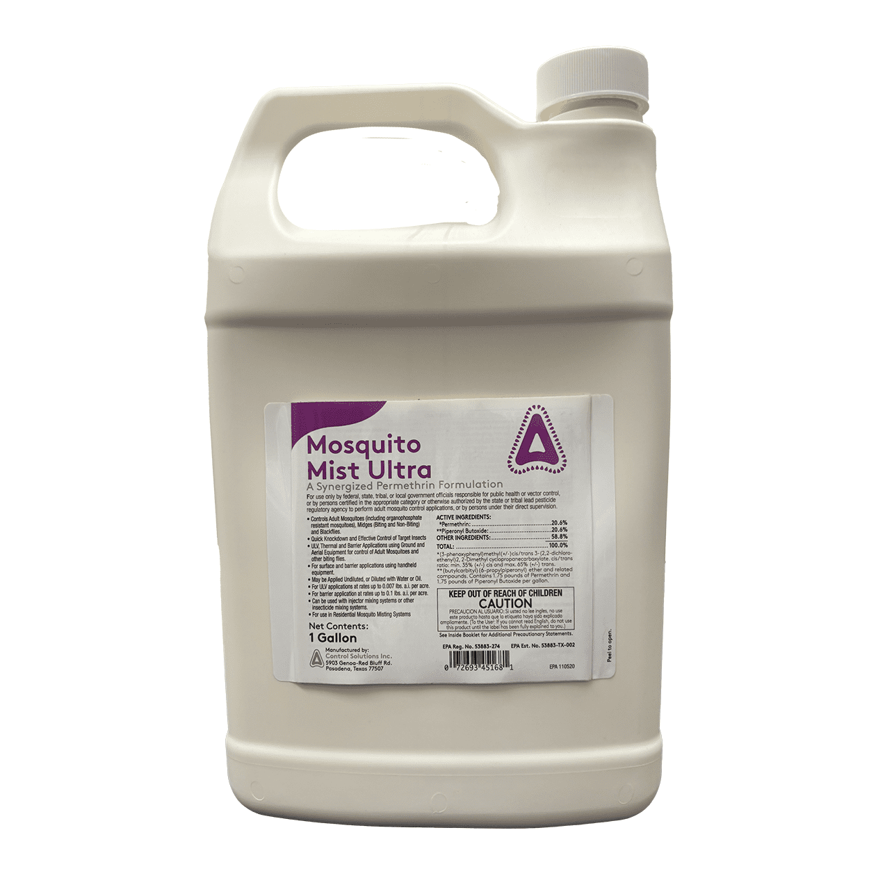 Mosquito Mist Ultra - 128 fl oz Jug by Control Solutions