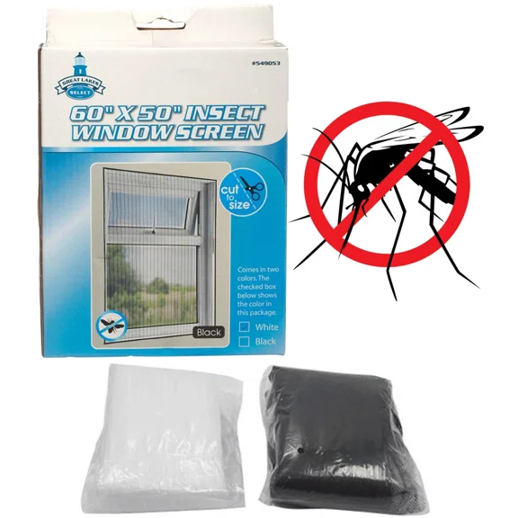 Mosquito Net 60"X50" Insect Screen Fly Bug Door Window Curtain Mesh Protector