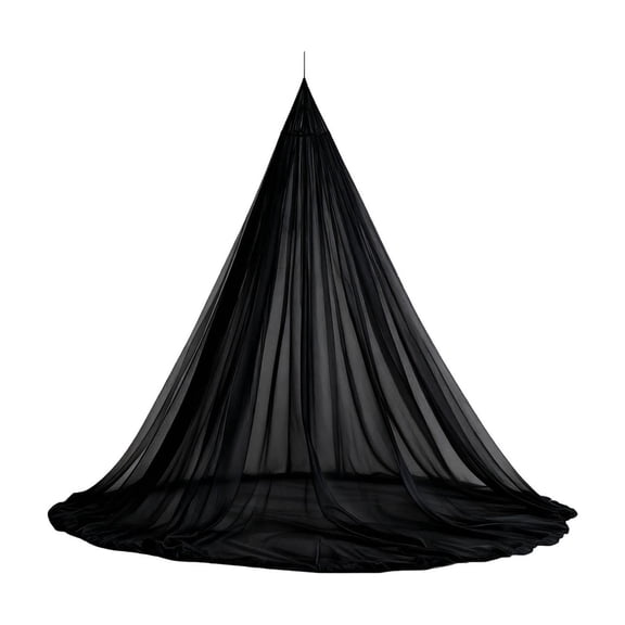 Mosquito Net for Bed Canopy, 86.6x51'' Bed Canopy Curtains from Ceiling, Dome Mosquito Netting Bed Tent for Bedroom Decorative, Travel, Home & Camping Use - Black