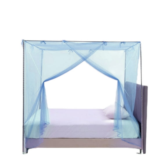 Mosquito Net Bed Netting, Twin Size Mosquito Net, Side Opening Polyester Mesh Mosquito Net for Indoor Outdoor Use, Breathable Lightweight Bed Canopy