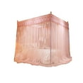 thumbnail image 1 of Mosquito Net Canopy Three Door Style Princess Bed Curtain with Dense Netting for Double Queen King Size Bed Bedroom Decor Romantic Sleeping Protection, 1 of 6