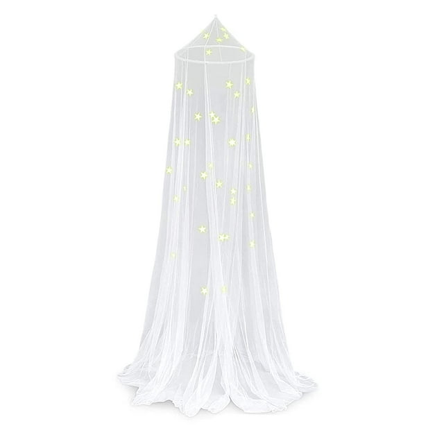 Mosquito Net Children's Bed Glowing Stars Without Drilling Large Fly
