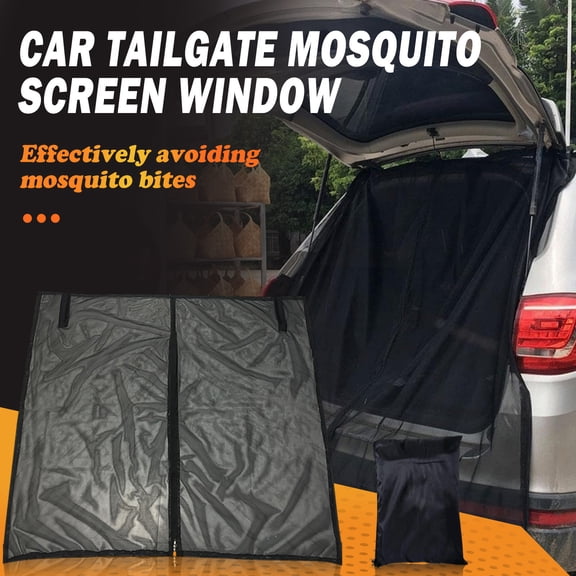 Mosquito Net Curtain for Car Magnetic or Adhesive Window Bug Screen Roll-up Shade for Side Windows Insect Protection for Camping S
