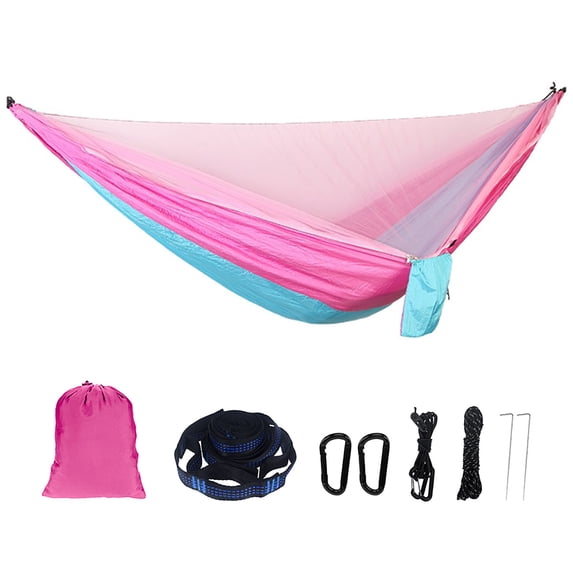 Mosquito Net Hammock 290x140cm | 210T Nylon Mesh | Quick Opening, Double Zippers, 200kg Capacity, Portable Camping