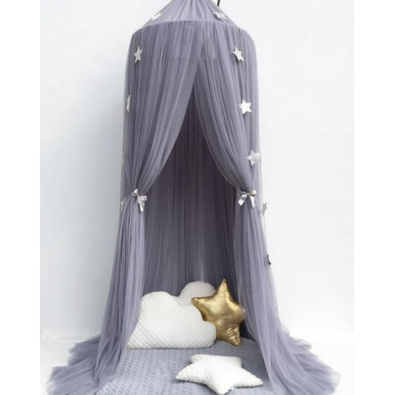 Mosquito Net Hanging Tent Star Decoration Baby Bed Crib Canopy Tulle Curtains for Bedroom Play House Tent for Children Kids Room