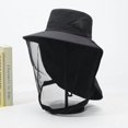 thumbnail image 1 of Mosquito Net Hat Safari Hat UPF 50+ Sun Protection Boonie Hats for Men with Neck Flap Fishing Hiking Hat for Men/Women, 1 of 6