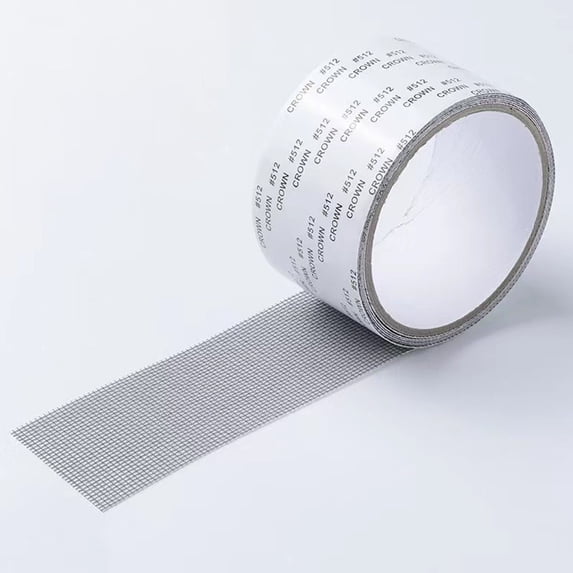Mosquito Net Repair Patch Self-Adhesive Screen Hole Mender for Window Door Tents Durable Mesh Tape for Quick Tear Fixes Gray