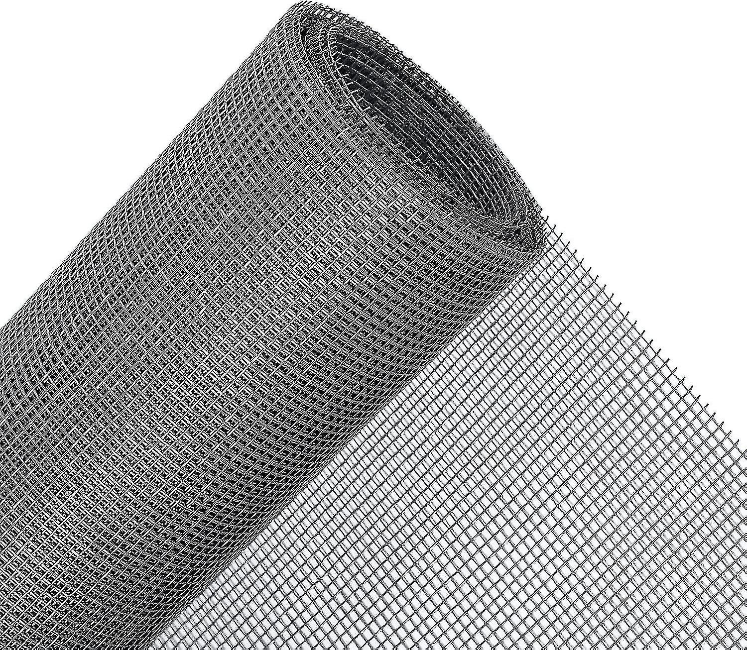 Mosquito Net Roll 120 X 300 Cm, Mosquito Net Fabric By The Meter For Windows, Adjustable And Durable Fibreglass, Grey