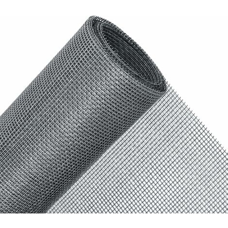 Mosquito Net Roll 120 x 300 cm, Mosquito Net Fabric by the Meter for Windows, Adjustable and Durable Fiberglass, Grey