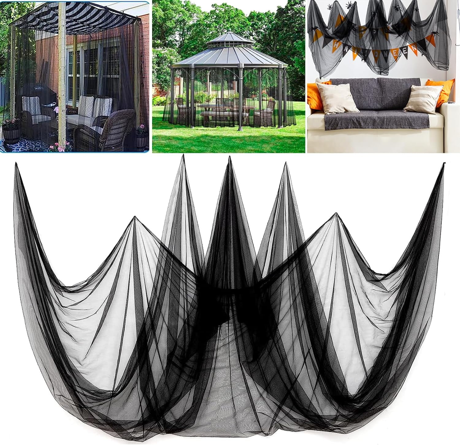 Mosquito Net, Sapontchi Garden Netting 10x39 ft for Bird Screen Mesh ...