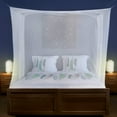 thumbnail image 1 of Rectangular Mosquito Net for Single to King Beds – 2 Side Openings, 6 Hanging Loops & Hanging Kit – Includes Carry Bag, 1 of 7