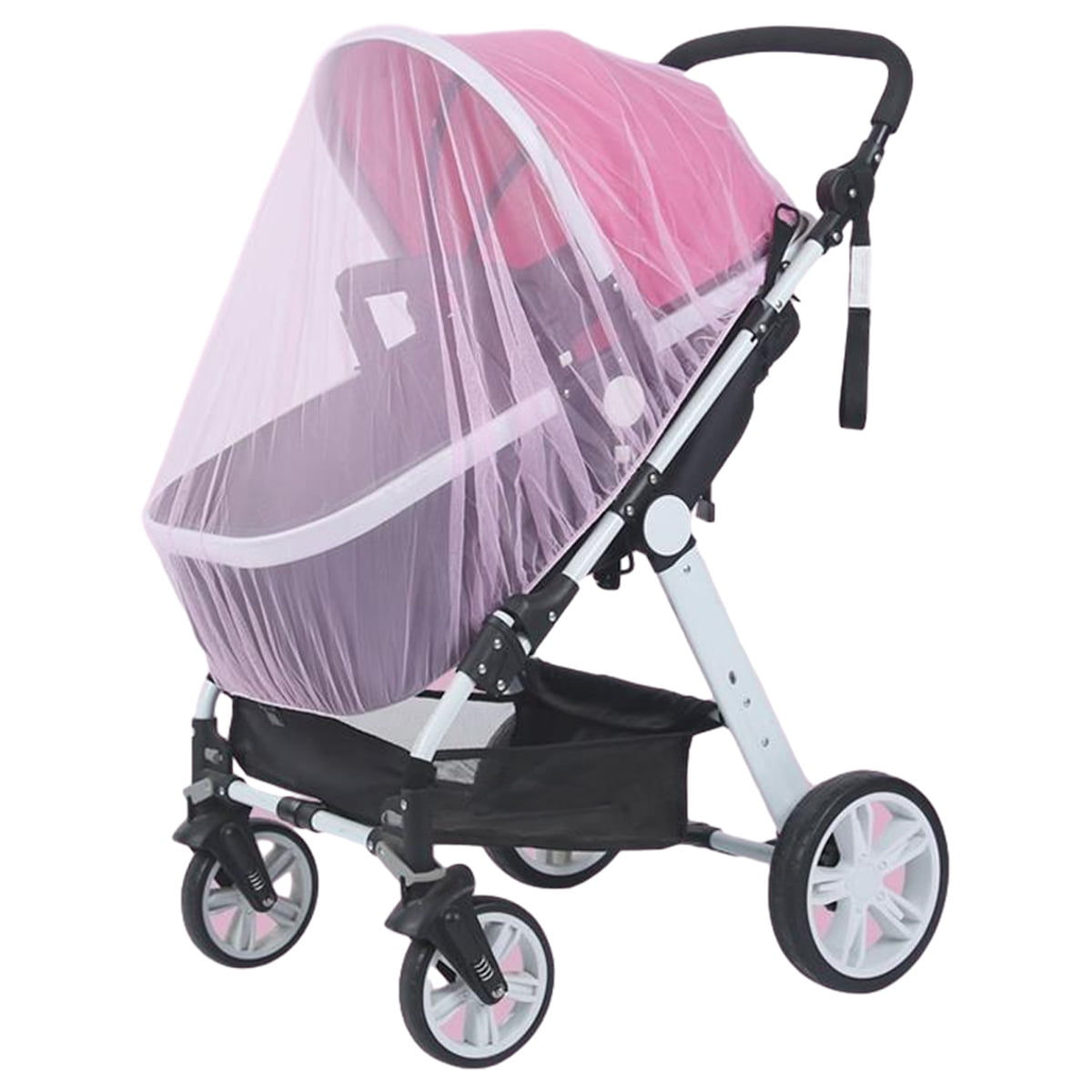 BQSAZHYJ Mosquito Net For Stroller Pram Net For Baby Portable Stroller Netting Cover Perfect Bug Net For Strollers, Bassinets, Mini Crib,Cradles And