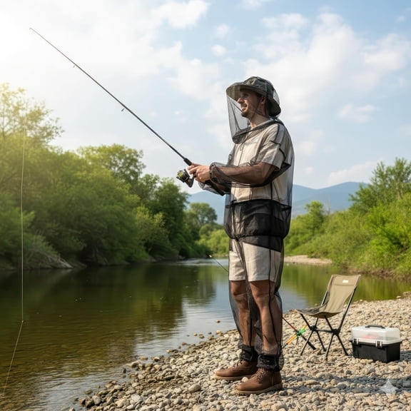Mosquito Net Suit for Insect & Bug  - Jacket & Pants Netting - Outdoor Resistent Clothes