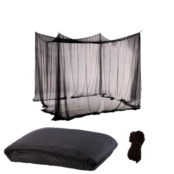 Mosquito Net Tent Extra Large 3-Meter Hexagon Outdoor Gazebo,Fine Mesh Insect Screen Shelter,Pop-Up Portable Canopy for Patio Garden Camping Black
