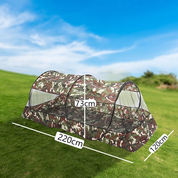 Mosquito Net Tent, Portable Folding Bed Canopy with Bottom, High-Density Mesh Insect Shelter for Camping & Travel, Instant Setup Outdoor Bug Net for Adults, Lightweight & Compact