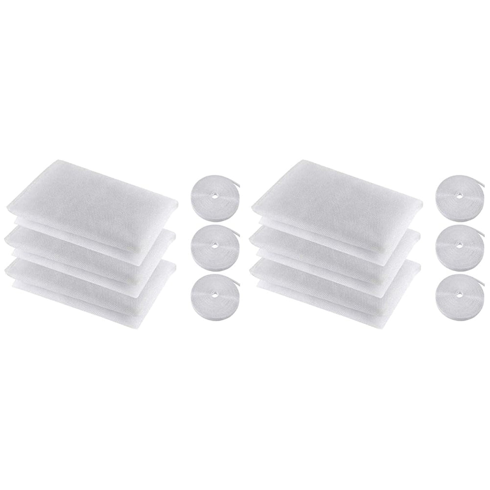 Mosquito Net for Window, 6 PCS Fly Window Screen Mesh Insect Netting ...