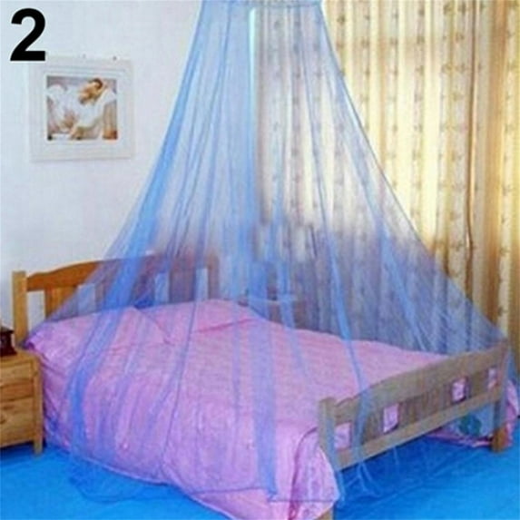 Mosquito Net for Bed, Large White Bed Canopy for Girls, Hanging Bed Net, Easy Installation Ideal for Bedroom Decorative (Blue) 19.69x90.55x354.33"