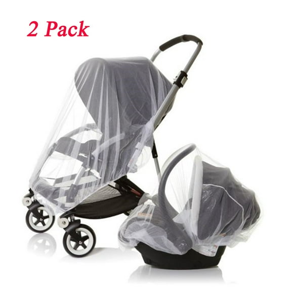 Mosquito Net for Stroller Cover Travel System Universal Insect Netting for Baby Stroller Accessories 2 Pack