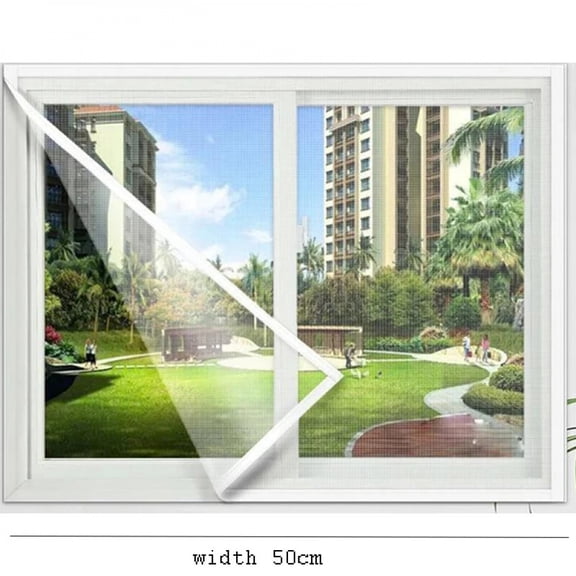Mosquito Nets for Window,anti-mosquito window screens,Mesh Anti Insect Air Tulle Invisible white Fiberglass Mosquitoes and Flies