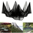 thumbnail image 1 of Mosquito Netting Garden Mesh Netting, Fly Bird Net Barrier Hunting Blind Plant Protecting Net, 95*158 In (Black), 1 of 7
