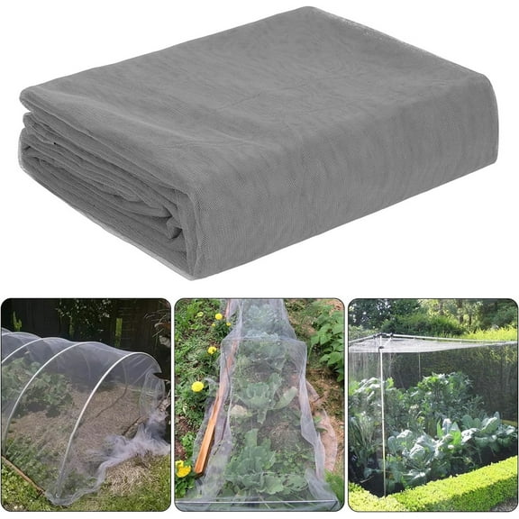 Mosquito Netting,Vegetable Mesh Protection for Greenhouse Row,Topboutique Plant Netting to Protect Fruit from Bird,5.2x19.7 ft Plant Covers,Gray