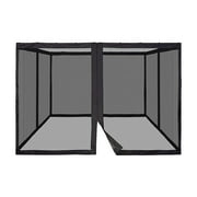 Mosquito Netting with 4 Side Zipper for Universal Outdoor Up Canopy Tent,DIY Curtain Style Canopy Screen Walls Only Mosquito Net
