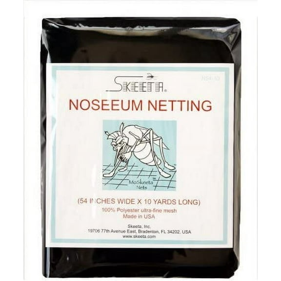 Mosquito No-See-um Netting by54" Wide X 10 Yards - Black$$Garden & Patio