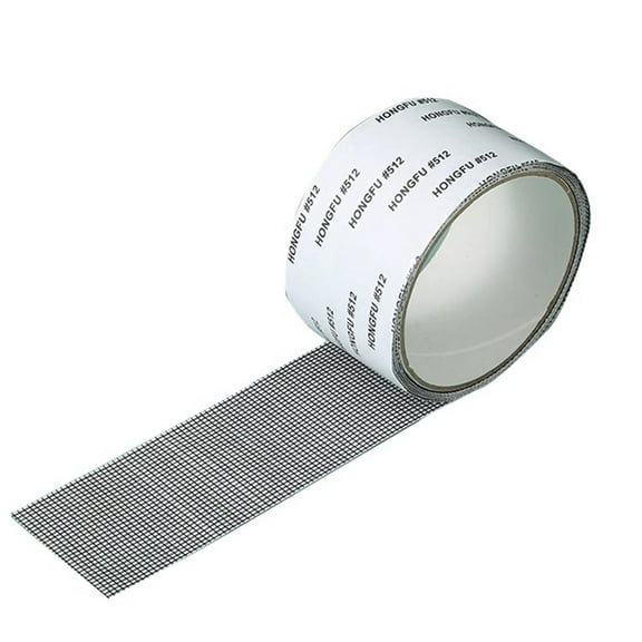 Mosquito Proof Window Screen Repair Tape Strong Adhesive Mesh Patch for Fixing Screen Holes Tears Insect Protection Black