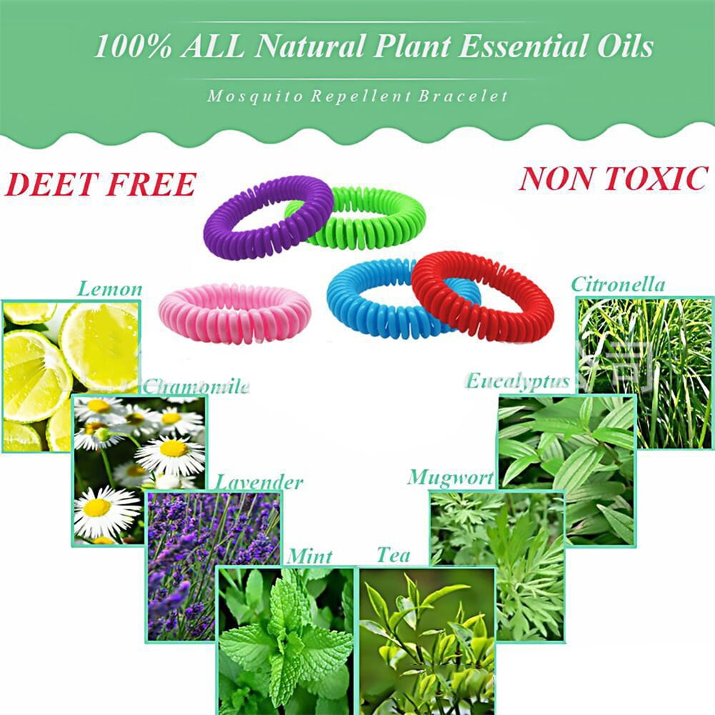 Mosquito Repellent Bracelets 20 Pack, Individually Wrapped Mosquito
