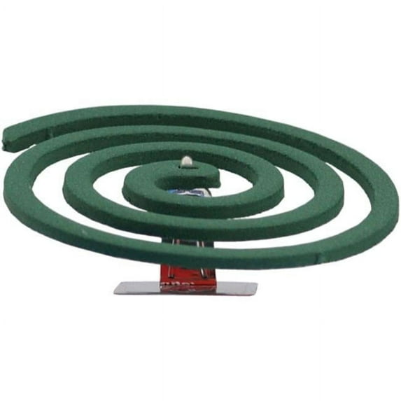 Mosquito Repellent Coil with a Stand, Green, Pack of 10