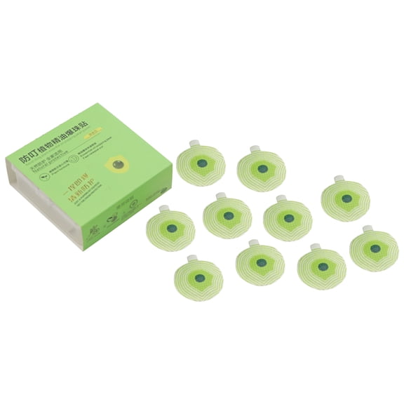 Mosquito Repellent Patches Summer Outdoor Stickers Box Packed,Long Lasting Essential Oil Bug Shield Stickers for Travel Camping 7.5cm*7.2cm*2.6cm 10stickers