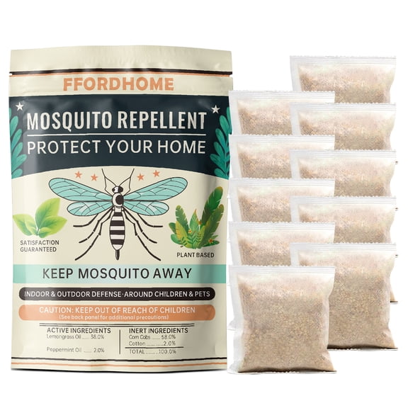 Mosquito Repellent for Patio - Mosquito Repellent Indoor & Outdoor Protection - Mosquito Deterrent for Yard - Mosquito Control for Rooms, Keep Mosquitos Away for Camping - 10 Packs