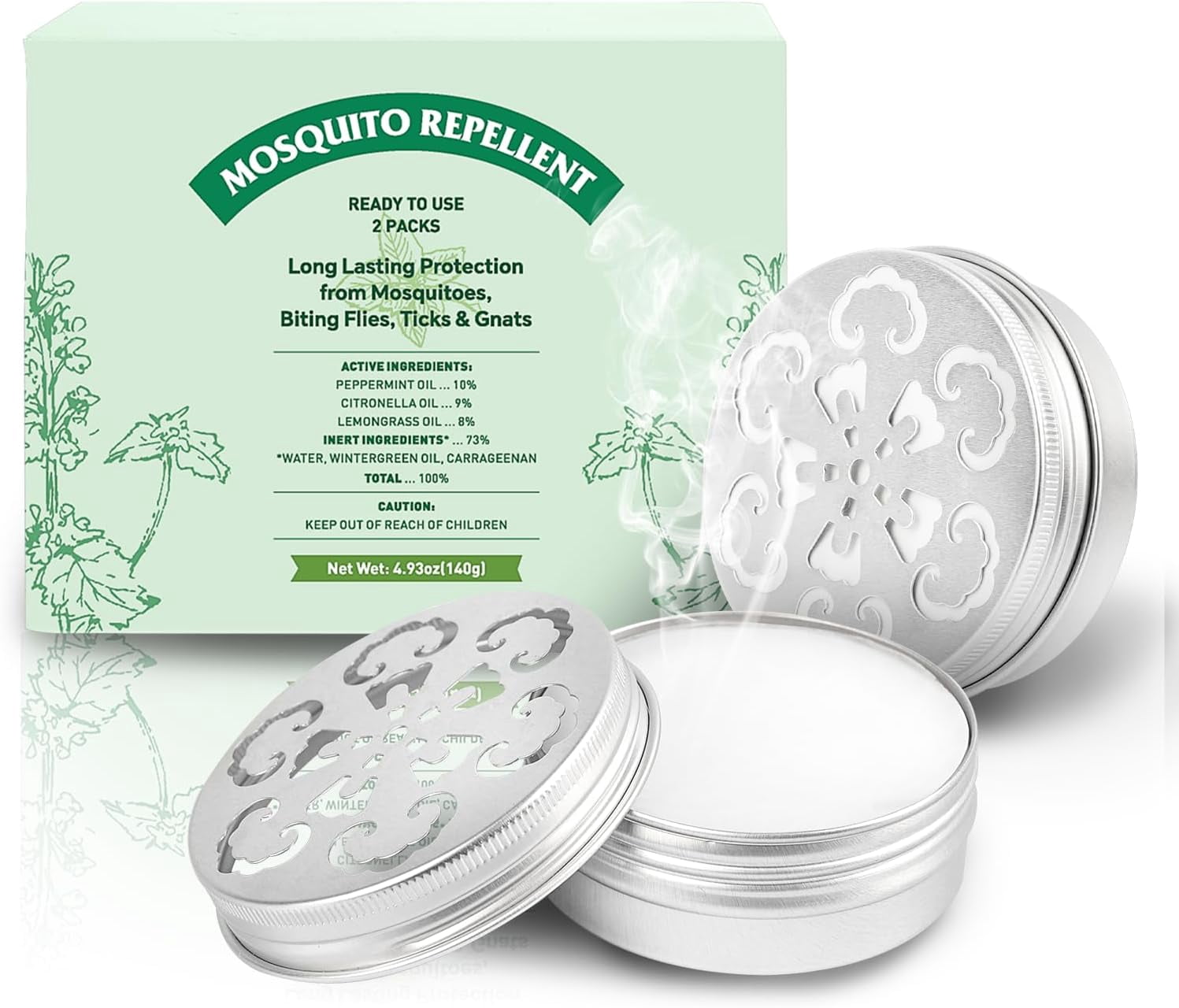 Mosquito Repellent, Peppermint Oil to Repel Mosquito, Ticks, Gnats and Pest, Insect Repellent for Indoor and Outdoor, 2 Pack